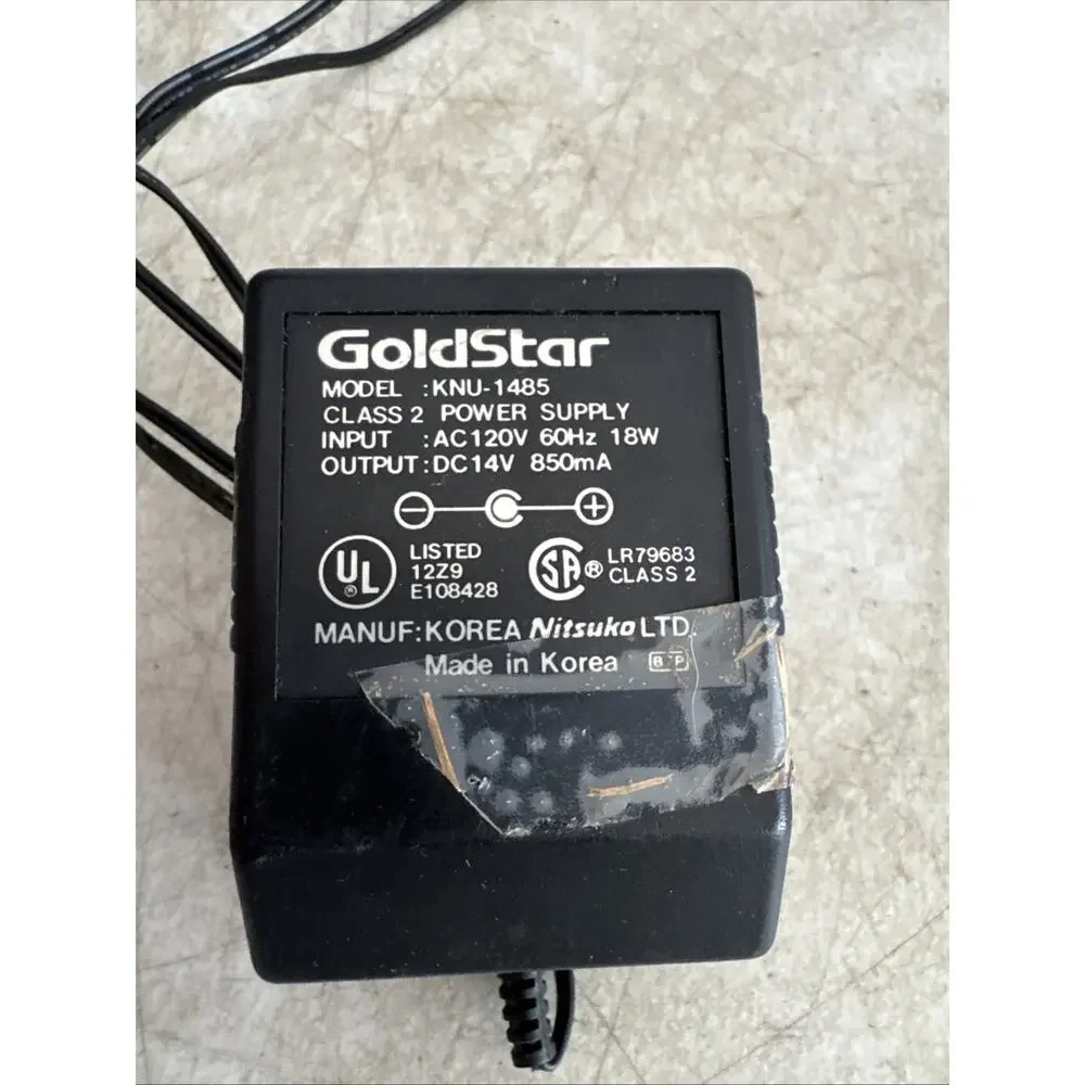 GoldStar KNU-1485 Power Supply Output DC 14v 850mA